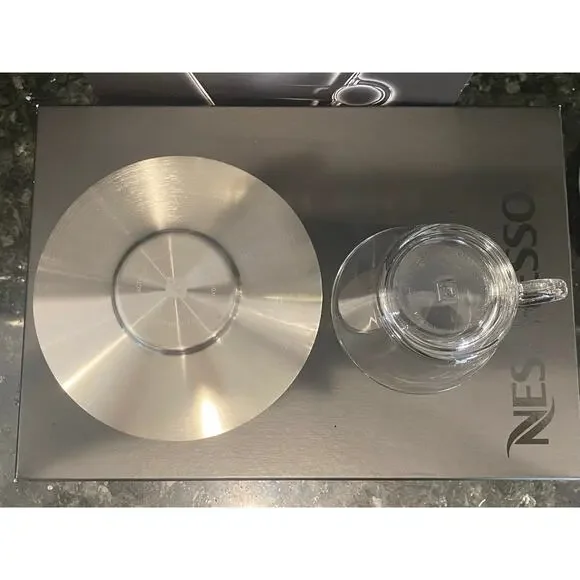 New in Box Nespresso VIEW Collection Cappuccino Cups and Saucers - Picture 4 of 9